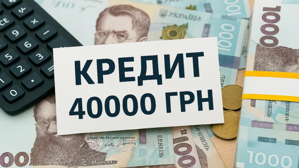 Кредит 40000 гривень на карту